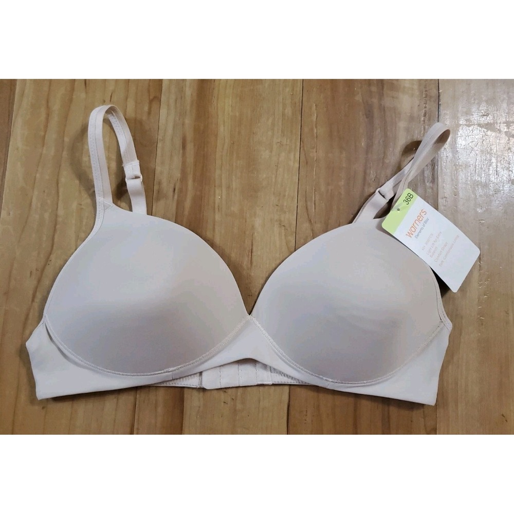 Warners All You Need Wireless Push Up Bra 36B Toasted Almond Tan 01298 NEW